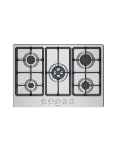PLAQUE BOSCH 5 FEUX 75CM EN FONTE INOX