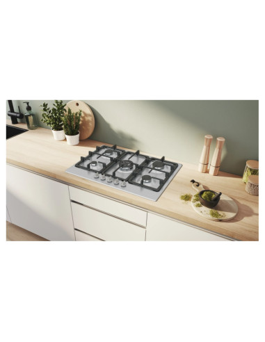 PLAQUE BOSCH 5 FEUX 75CM EN FONTE INOX