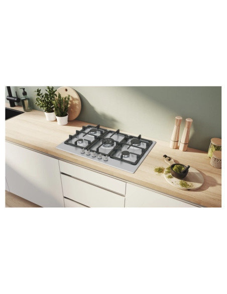 PLAQUE BOSCH 5 FEUX 75CM EN FONTE INOX
