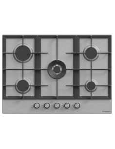 PLAQUE SCHNEIDER A GAZ 5 FEUX 70CM INOX