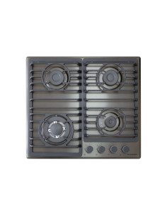 PLAQUE SCHNEIDER 4 FEUX 60CM DARK INOX TURBO