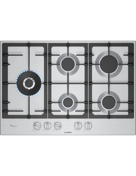 PLAQUE BOSCH 5 FEUX 75CM EN FONTE INOX
