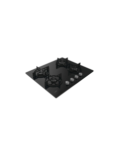 PLAQUE CANDY 4 FEUX 60CM EN VERRE NOIR 2