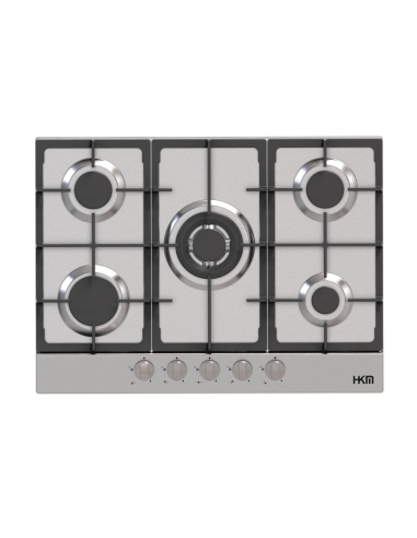 PLAQUE HKM 5 FEUX 70CM EN FONTE INOX