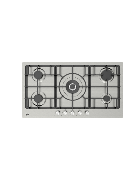 PLAQUE DE CUISSON BEKO GAZ 90CM 5 FEUX INOX