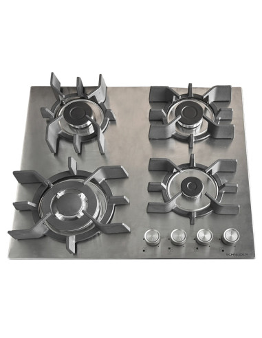 PLAQUE DE CUISSON SCHNEIDER A GAZ 4F 60CM INOX