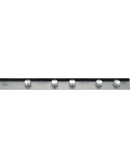 PLAQUE WHIRLPOOL 5 FEUX 90CM FONTE INOX