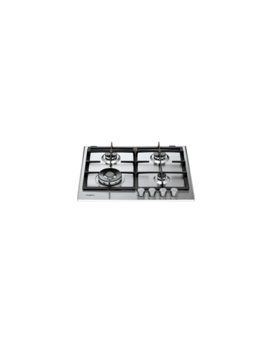 PLAQUE WHIRLPOOL 4 FEUX GRILLE EN FONTE AVEC FEUX RAPIDE INOX