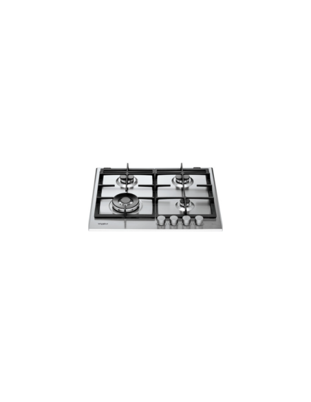 PLAQUE WHIRLPOOL 4 FEUX GRILLE EN FONTE AVEC FEUX RAPIDE INOX