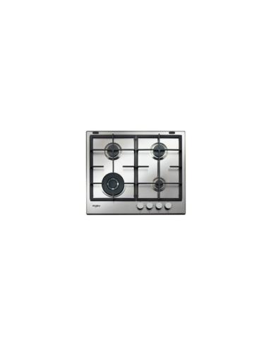 PLAQUE WHIRLPOOL 4 FEUX GRILLE EN FONTE AVEC FEUX RAPIDE INOX