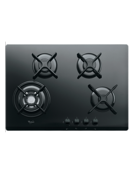PLAQUE WHIRLPOOL 4F 70CM NOIR