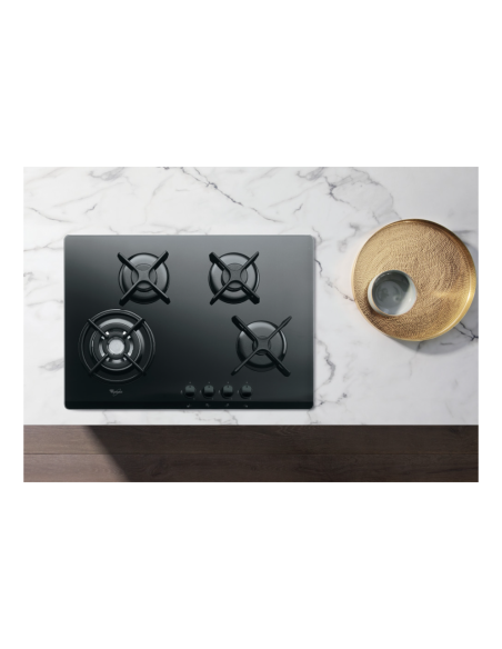 PLAQUE WHIRLPOOL 4F 70CM NOIR