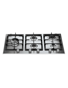 PLAQUE WHIRLPOOL 5 FEUX 90CM FONTE INOX 2