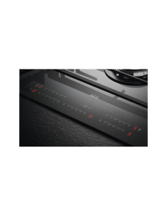 PLAQUE AEG 5 FEUX 90CM EN VERRE NOIR