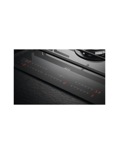 PLAQUE AEG 5 FEUX 90CM EN VERRE NOIR