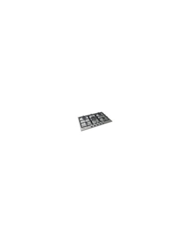 PLAQUE CANDY 75CM 5 FEUX INOX GRILLE EN FONTE