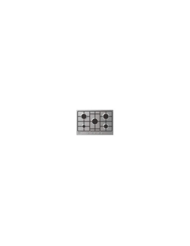 PLAQUE CANDY 75CM 5 FEUX INOX GRILLE EN FONTE