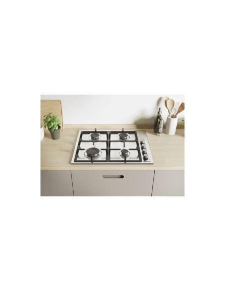 PLAQUE CANDY 60CM 4 FEUX GRILLES FONTE INOX
