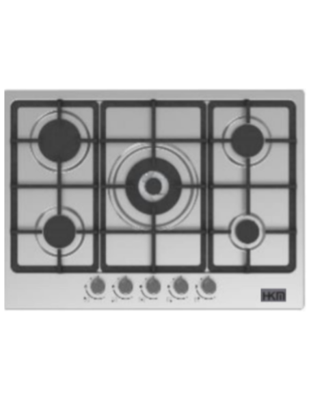 PLAQUE SCHNEIDER 5 FEUX 90CM EN FONTE AVEC VALVE DE SECURITE INOX