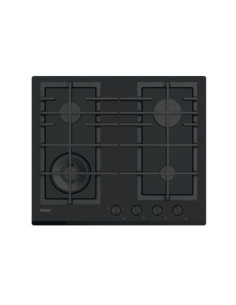 PLAQUE HAIER 4 FEUX 60CM EN VERRE NOIR