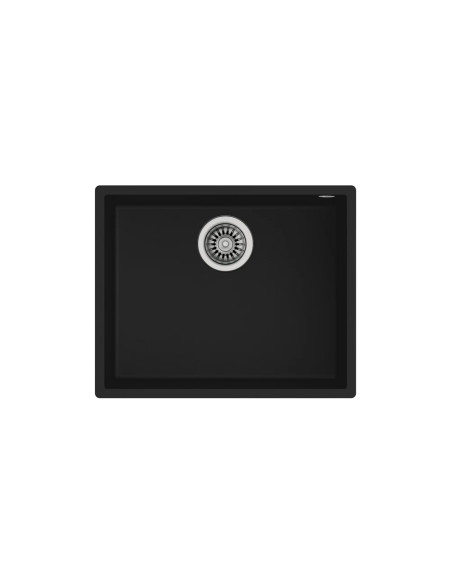 Evier Teka Sous Plan Square 50x40 Tg 3 1/2 W/Ovf Sp Black
