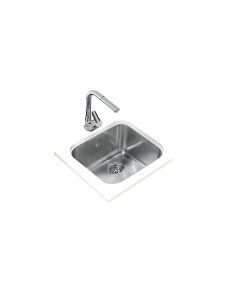 EVIER TEKA BE 45 40 INOX SOUS PLAN UN BAC