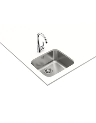 EVIER TEKA BE 45 40 INOX SOUS PLAN UN BAC