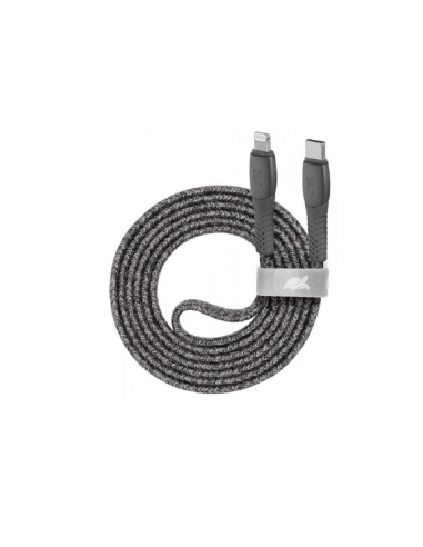 CABLE RIVACASE TYPE-C TO LIGHTNING NYLON BRAIDED CABLE 1,2M GREY